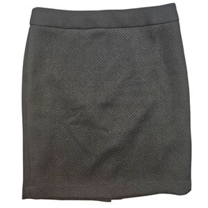 Banana Republic Textured Pencil Skirt Black Size 12 Office Attire Workwear